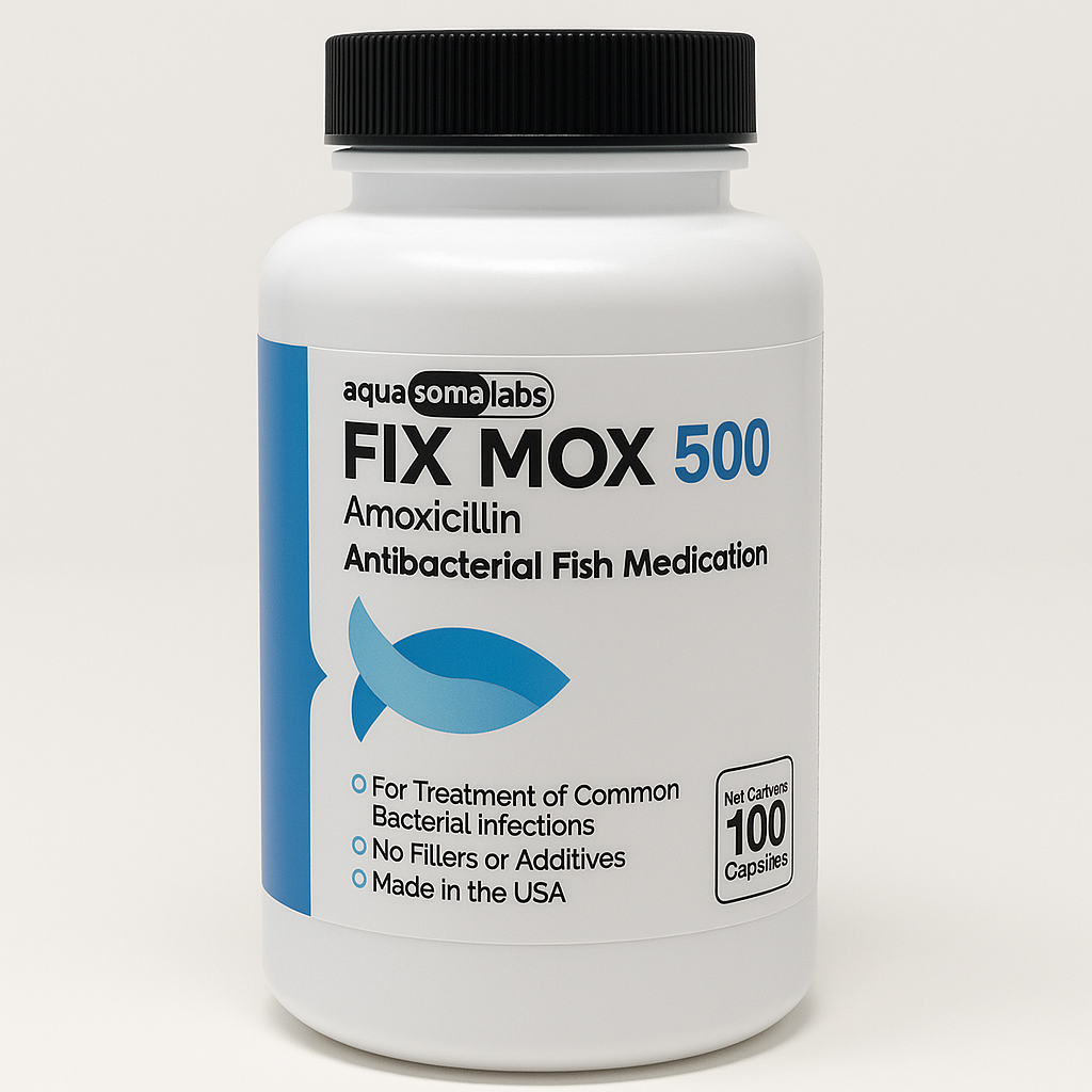 Fish Mox (Amoxicillin) 500 mg 100 Capsules Fish Antibiotics – Bird & Poultry Antibiotics, Supplements & Care
