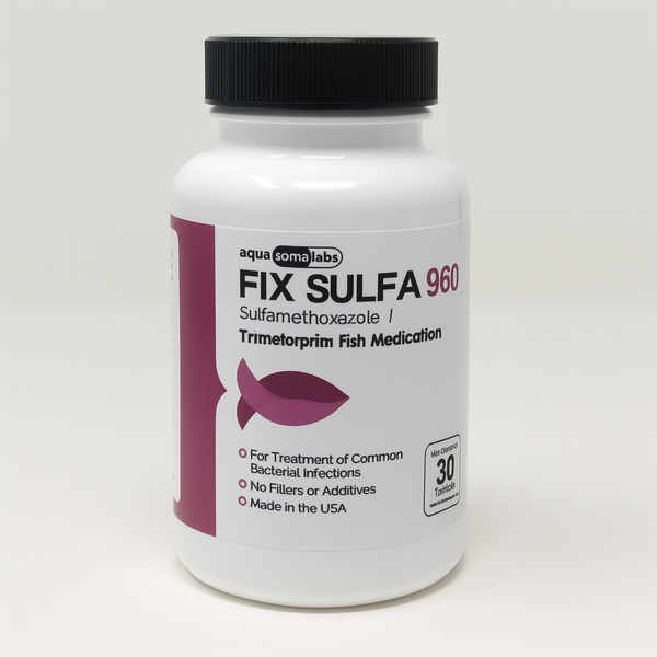 Fish Sulfa (Sulfamethoxazole/ Trimethoprim) 960mg 30 Tablets Fish Antibiotics