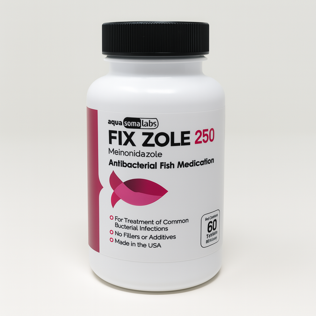 Fish Zole (Metronidazole) 250mg 60 Count Fish Antibiotics