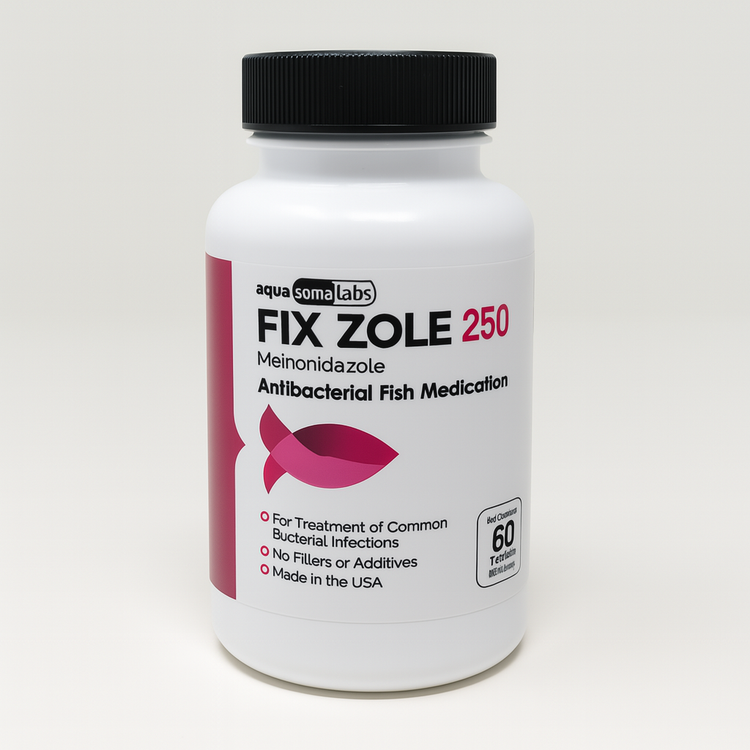 Fish Zole (Metronidazole) 250mg 60 Count Fish Antibiotics