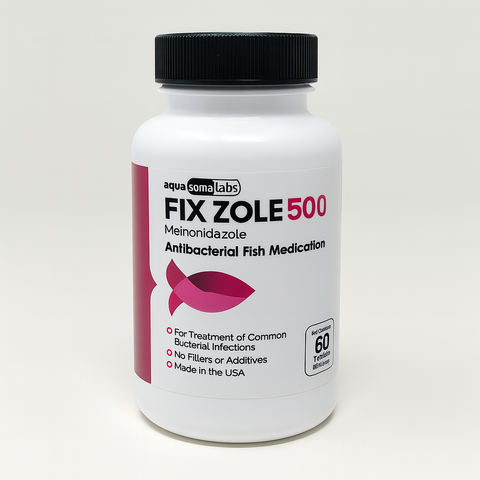 Fish Zole (Metronidazole) 500mg 60 Count Fish Antibiotics