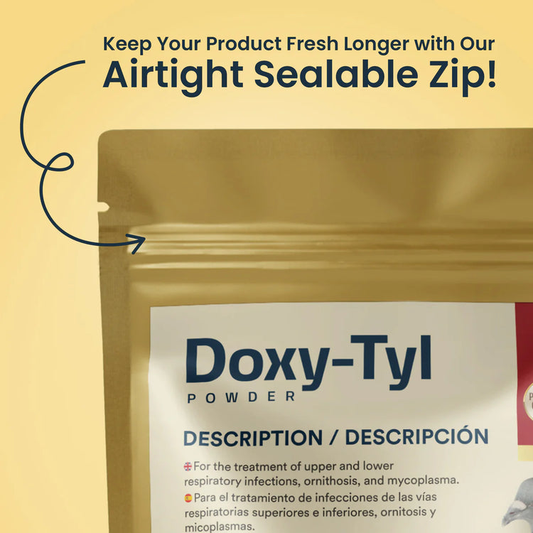 Doxy-Tyl Powder for Birds – Respiratory, Mycoplasma & Psittacosis Support – 100 g