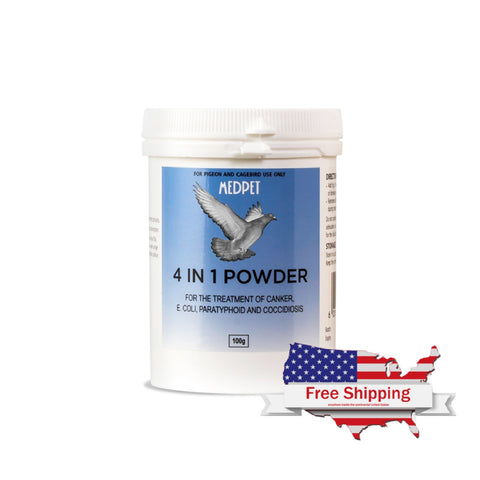 Medpet 4 in 1 Powder: Effective Treatment for Coccidiosis, Paratyphoid, etc.