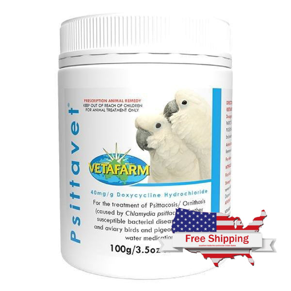 Psittavet (Vetafarm) - Effective Treatment for Psittacosis & Ornithosis in Birds
