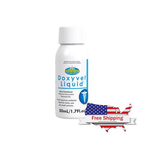 Doxyvet Doxycycline Oral Solution for Birds, Dogs, Cats & Rodents – 50 ml