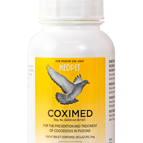 Coximed (Medpet) Effectively Treats Coccidiosis in Pigeons