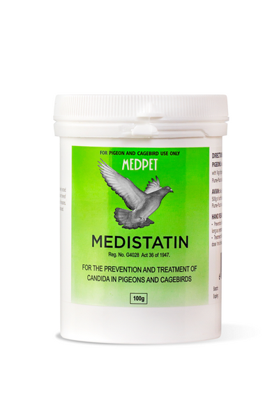 Medistatin (Medpet) Prevents & Treats Candida in Pigeons