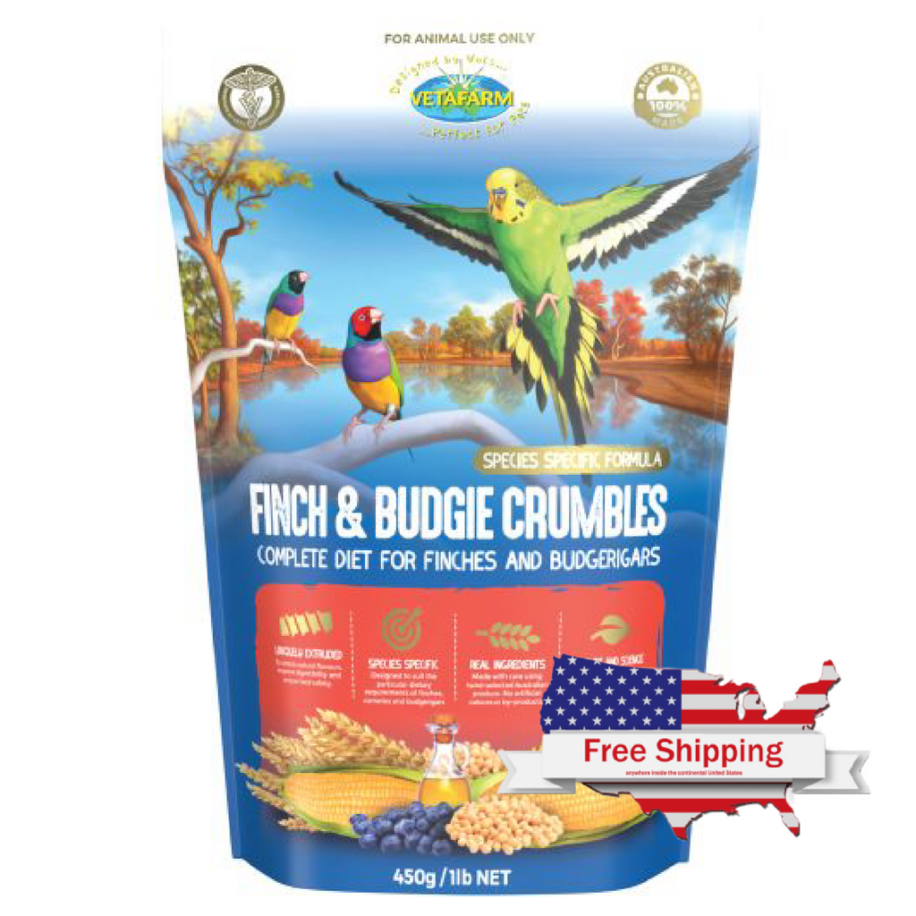 Finch and Budgie Crumbles (Vetafarm) – Optimal Food for Finches/Food for Budgies