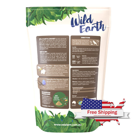 Wild Earth (Vetafarm) Lorikeet Diet. Low Sugar/Great Nutrition