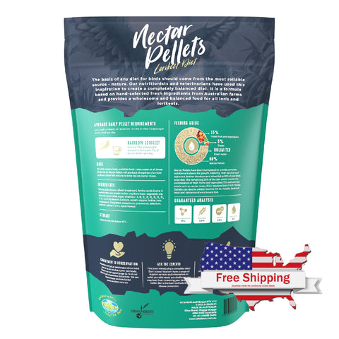 Nectar Pellets (Vetafarm) Premium Lorikeet Food/Extruded Pellets