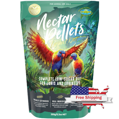 Nectar Pellets (Vetafarm) Premium Lorikeet Food/Extruded Pellets