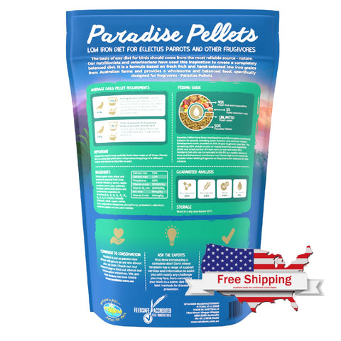Paradise Pellets (Vetafarm) Eclectus Parrot Food/Frugivorous Bird Food