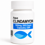 Aquarium Clindamycin 150mg fish antibiotic, 100-capsule bottle for ornamental aquarium fish