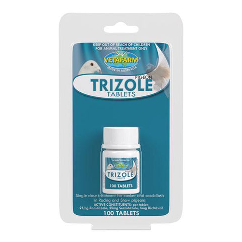 Trizole (Vetafarm) Effectively Treats Canker & Coccidiosis in Racing & Show Pigeons