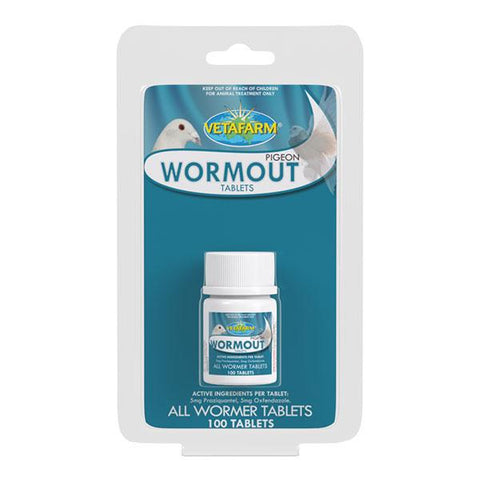 Pigeon Wormout Tablets (Vetafarm) - Effective Intestinal Dewormer
