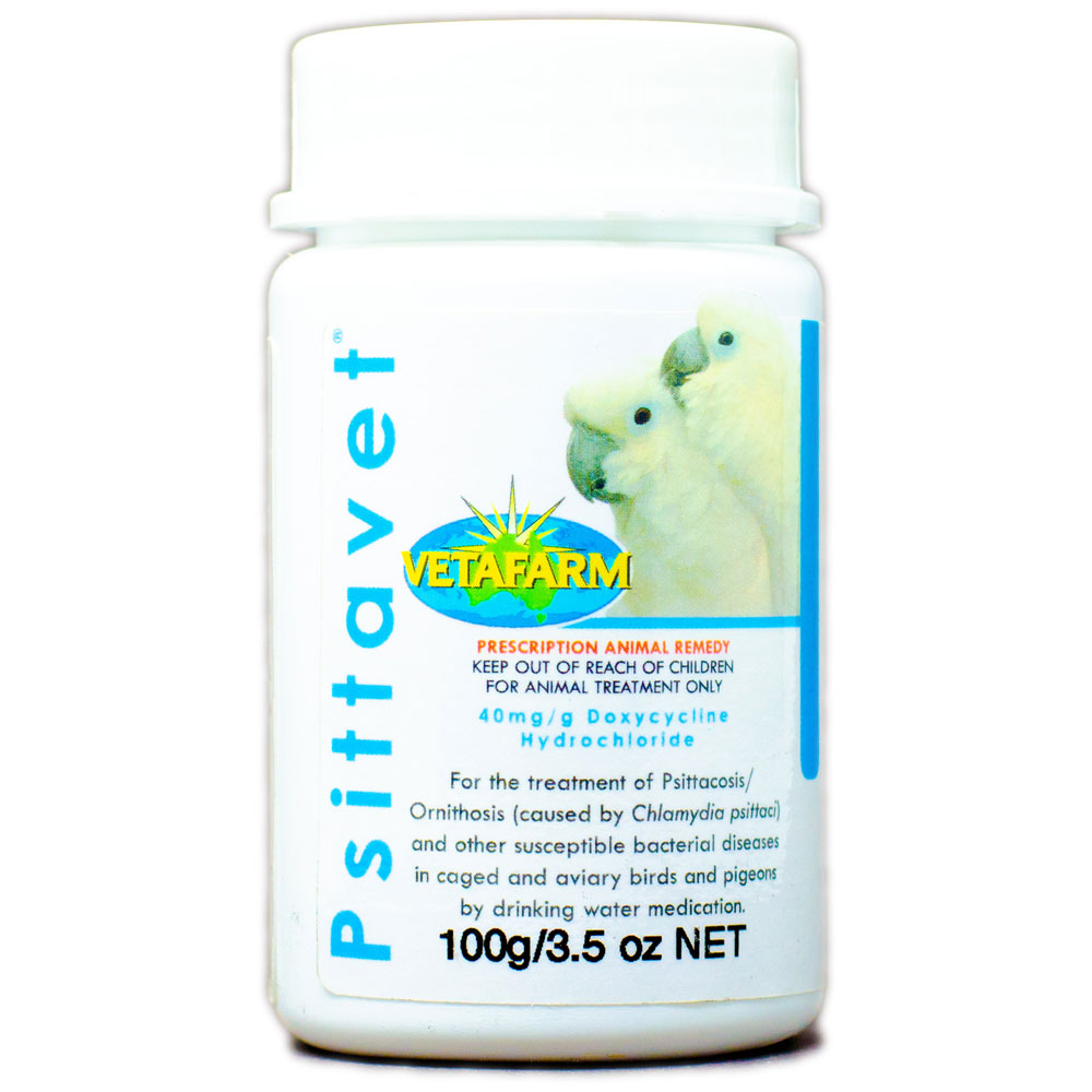 Psittavet – Treatment for Psittacosis (Ornithosis) in Caged & Aviary Birds