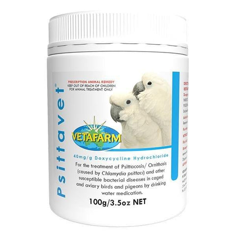 Psittavet (Vetafarm) - Effective Treatment for Psittacosis & Ornithosis in Birds