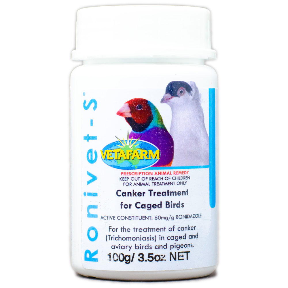 Ronivet-S – Preventative & Treatment Support for Canker and Protozoal Infections in Birds