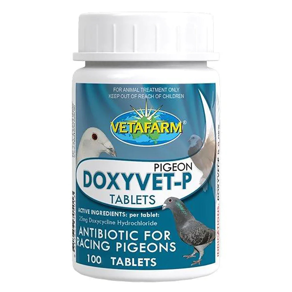 Pigeon Doxyvet-P Tablets (Vetafarm): Doxycycline for Racing Pigeons