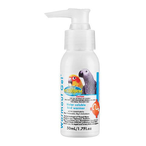 Wormout Gel (Vetafarm) Effective Bird Wormer for Pigeons & Aviary Birds